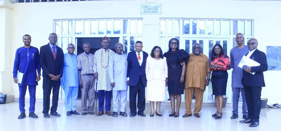 Members of the 4th Governing Council at their first meeting, Obong University campus
